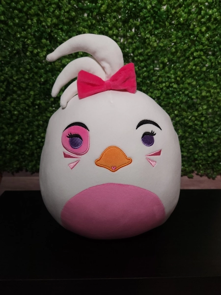 Glamrock Chica - 12in Round Plush - FNAF Security Breach Inspired - Animatronic - Chick - Glamrock - Five Nights - Gregory - Game - FNAF