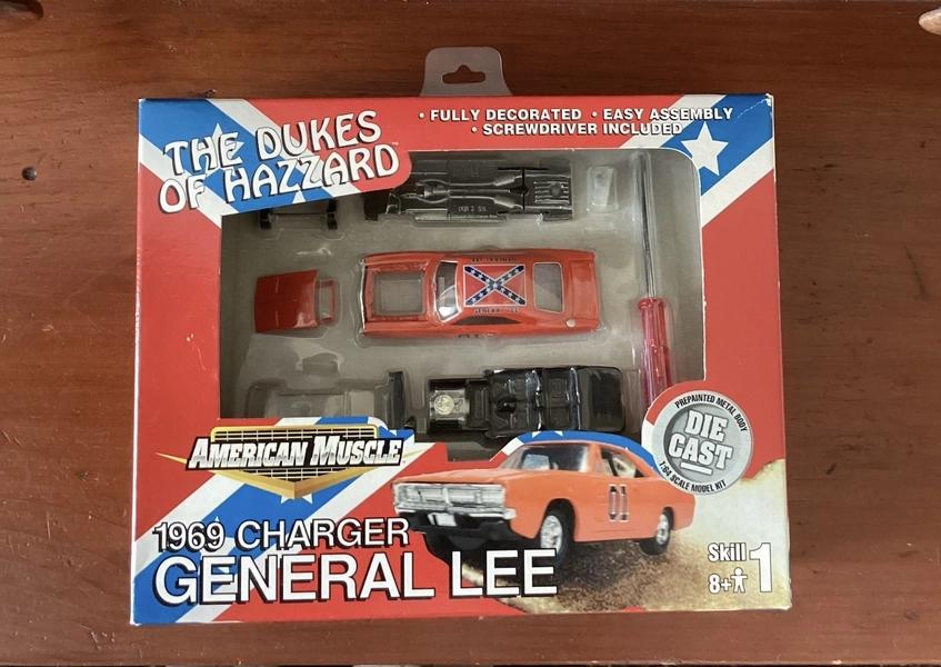 Vintage Dukes Of Hazzard Ertl General Lee American Muscle Model Kit NIB