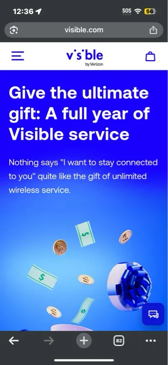 Give a Year of Wireless - Visible