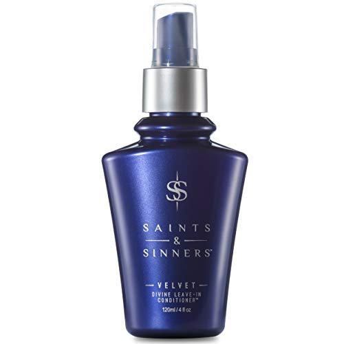 Saints & Sinners Velvet Divine Leave-In Conditioner Hair Detangler Spray for Dry, Damaged Hair 4oz - 