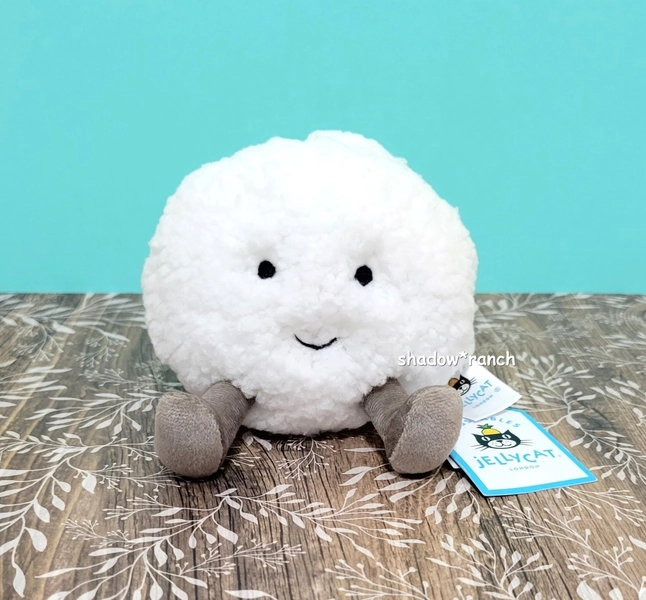 Jellycat AMUSEABLE SNOWBALL - Tiny 3" - Retired - Authentic - New with Tags