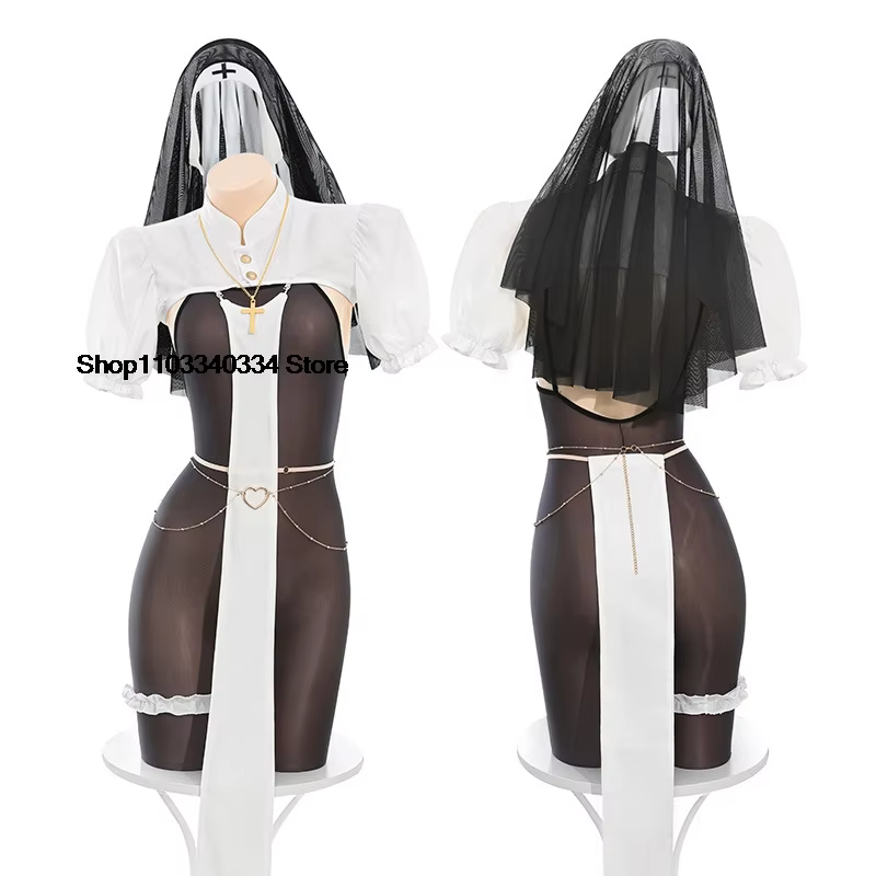 Nun Cosplay Costume  Women 