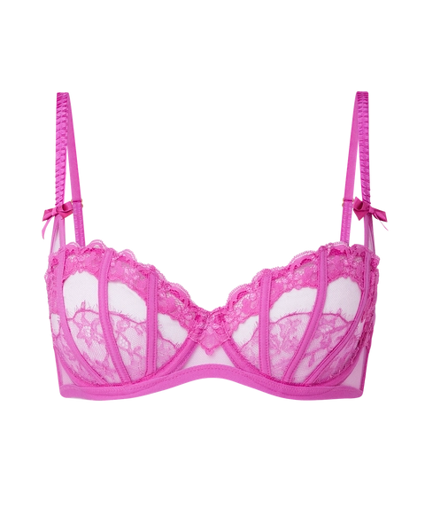 Mariann Balconette Underwired Bra in Fuchsia/Fuchsia | By Agent Provocateur