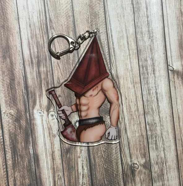 Thicc Pyramid Head Acrylic Charm 