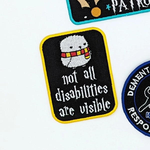 Patch Not All Disabilities Are Visible Iron-on, Sew-on or Hook and Loop - Etsy UK