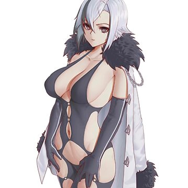 "Attractive Arlecchino in a Sexy Bodysuit - Ultimate Waifu" Sticker for Sale by BuuBunny