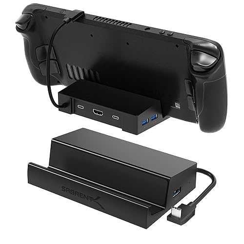 SABRENT 6-Port Docking Station for Steam Deck - 95W PD, HDMI 4K, USB-A/C Ports[DS-SD6P] - Steam Deck Dock
