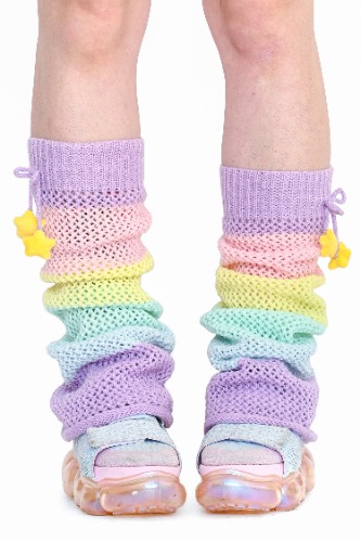 Rainbow Stripe Leg Warmers | 