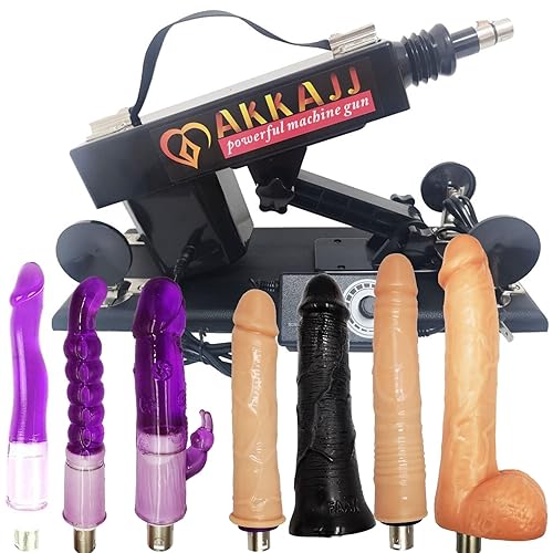 Thrust Sex Machine Sex Toy, Multi-Speed Adjustable Automatic Telescopic Dildos Machine for Women with Different Attachments for Couples