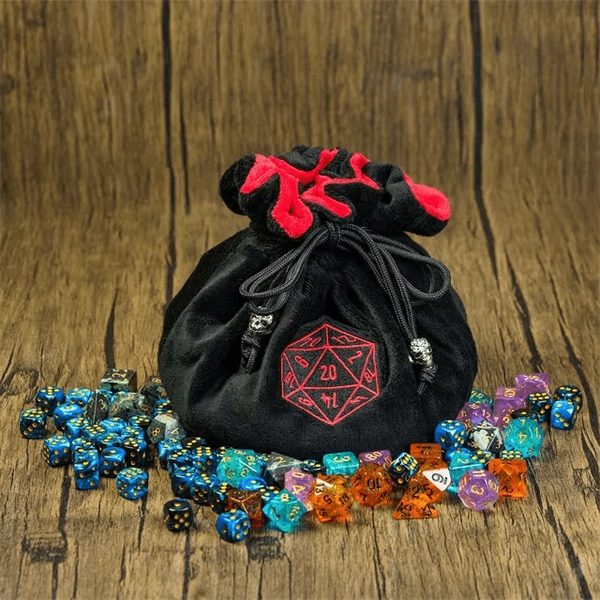 Multipocket Dice Bag - Red/Black