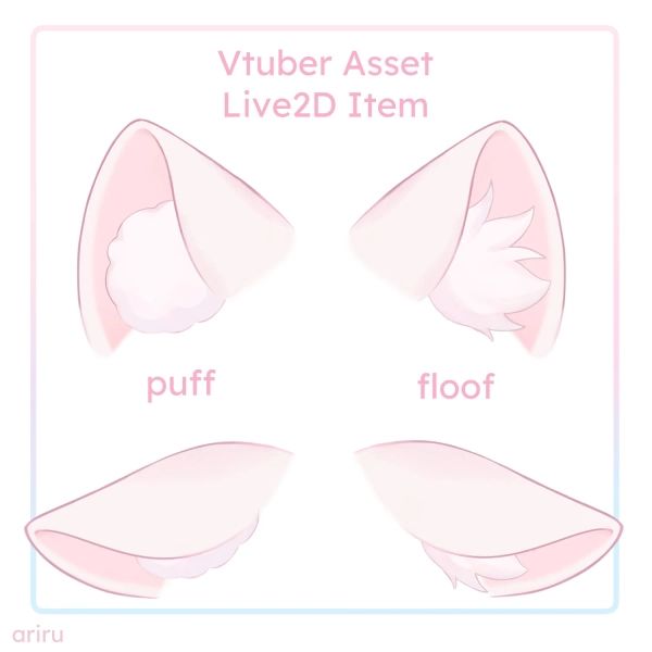 Flopping Cat Ears - Live2D Item