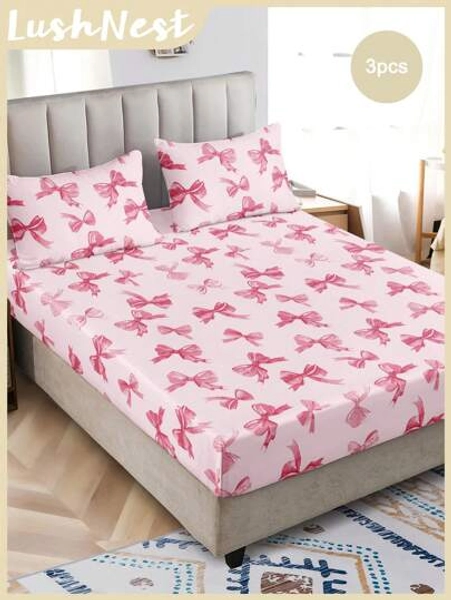 Pink Bow 🎀 Bed Sheets