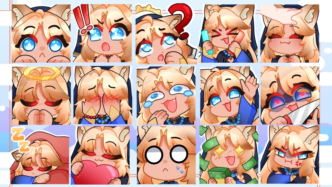 EMOTES PACK 10 by ❄ YukiUwU ❄ (@YukiUwU4)