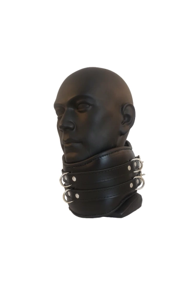 Locking Padded Leather Posture Collar - House of Basciano
