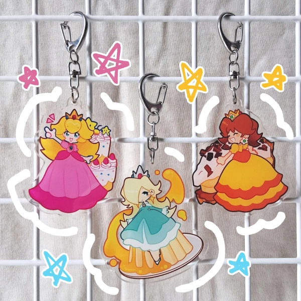Nintendo Princess 2.5" Acrylic Keychains