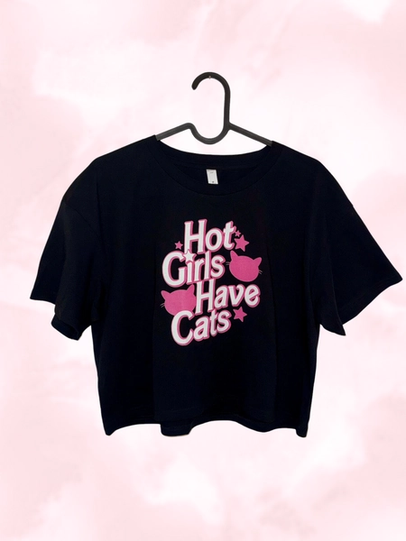 Hot Girls Have Cats Crop Top