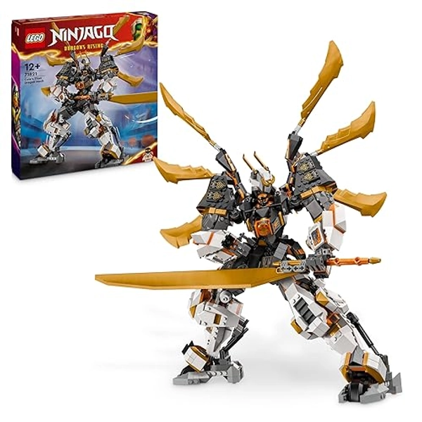 LEGO NINJAGO Coles Titandrachen-Mech, Abenteuer Spielzeug für Kinder, Ninja Spielset mit 1 Minifigur, Geburtstagsgeschenk für Jungen und Mädchen ab 12 Jahren, Fantasyspielset 71821