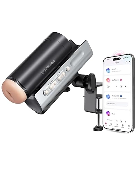Lovense Solace Pro Automatic Male Masturbator,App Remote Control Thrusting Blowjob Machine with Immersive AI/VR Experience Adjustable Male Stroker Sex Toys for Men Pleasure