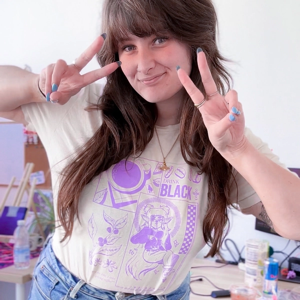 Black Coffee Screenprinted T-Shirt