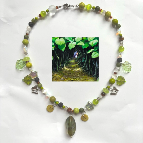 Ghiblicore handmade jewelry - My Neighbor Totoro Ghibli-themed beaded necklaces