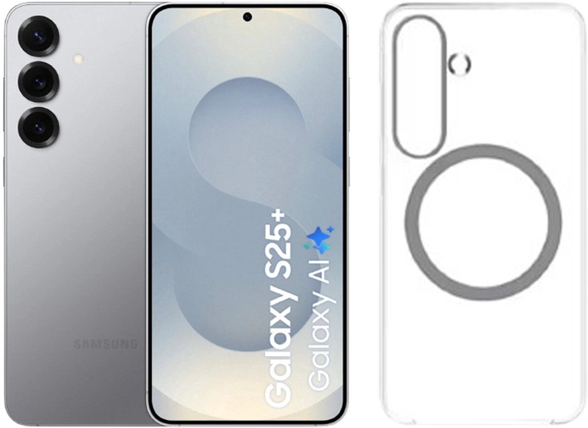 Samsung Galaxy S25 5G - 128GB - + Magnetic Case - Silver Shadow
