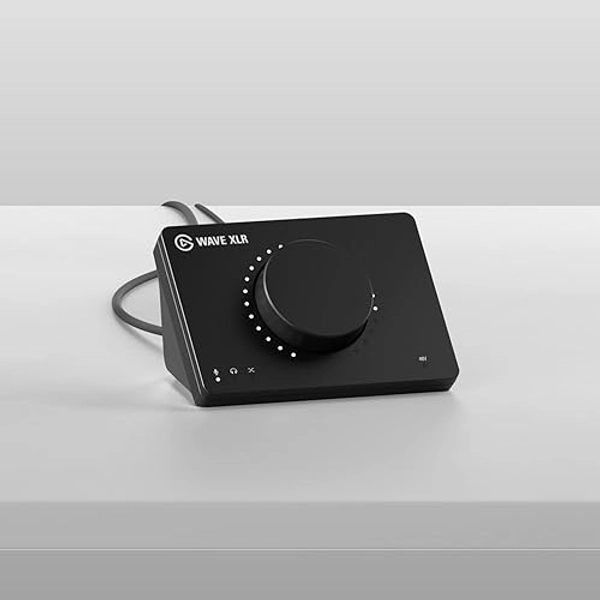 Elgato Set básico con interfaz XLR - Interfaz de audio, cable XLR, software mezclador digital para podcasting, streaming y grabación, conexión USB, conecta tu micrófono dinámico, PC/Mac - XLR Starter Set