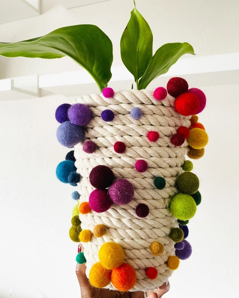 A Super Happy Pot! Planter Vase Fun Rainbow Vase