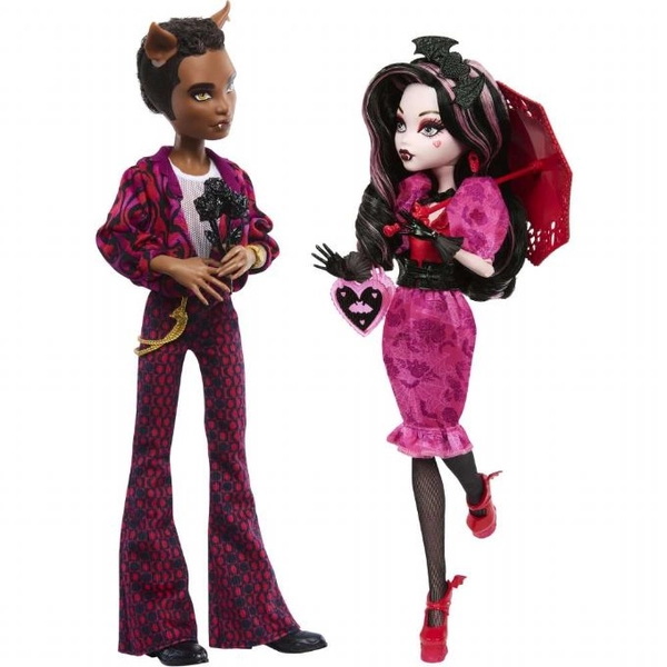Monster High Love Draculara + Clawd - Monster High Dukker HRP83