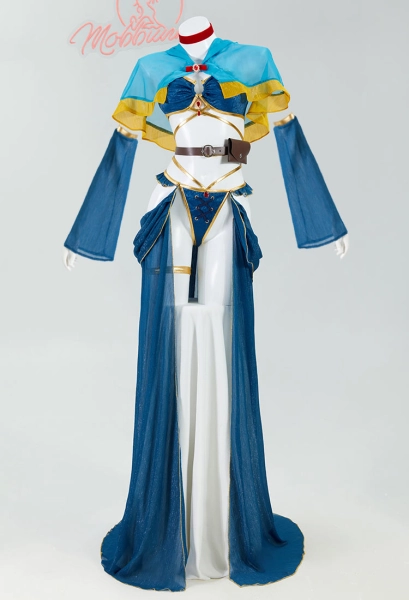 Marcille Derivative Sexy Lingerie Set Bra Panty Set with Cloak and Skirt