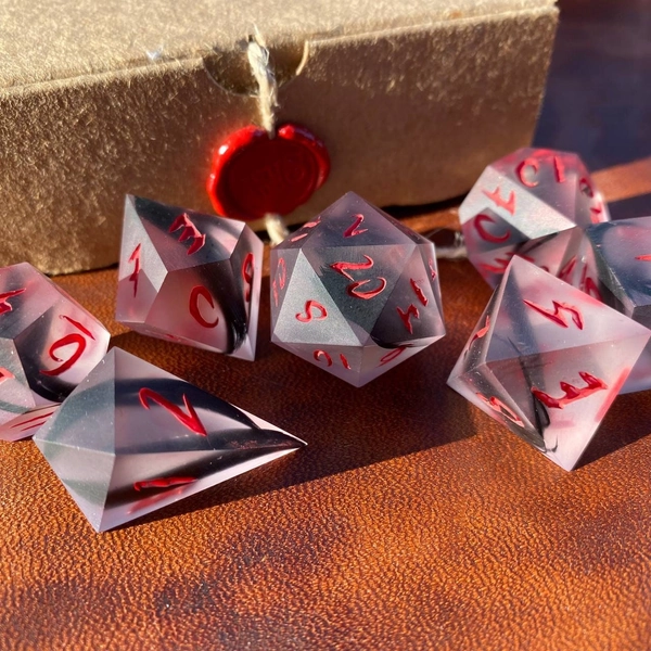 Dice Set - Burning Crow by Fantasy Minis