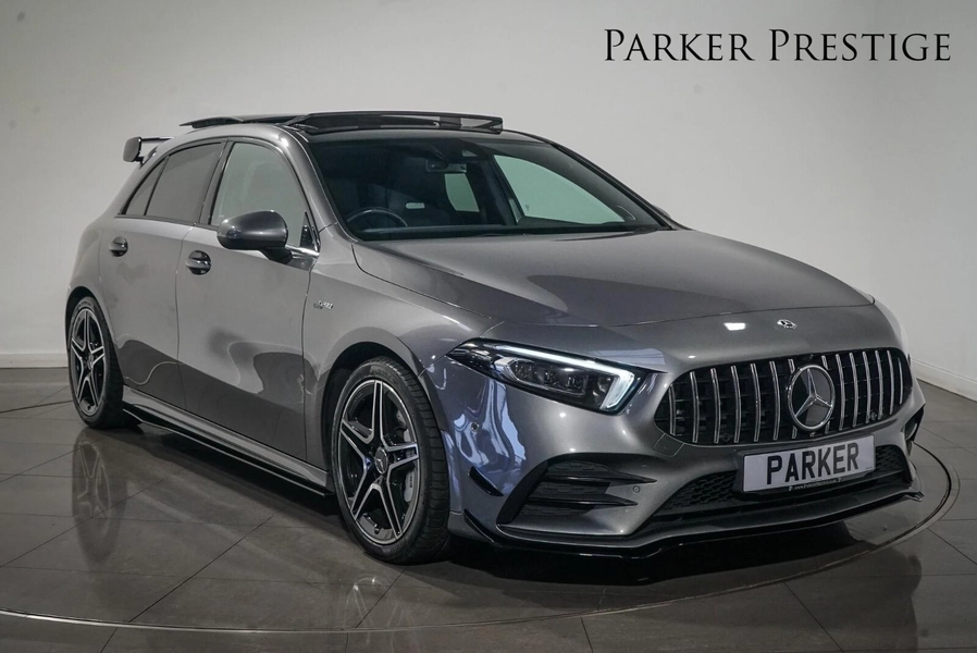 2019  Grey Mercedes-Benz A Class A35 4Matic Premium Plus 5dr Auto 2.0 for sale for £27,490  in Richmond, North Yorkshire