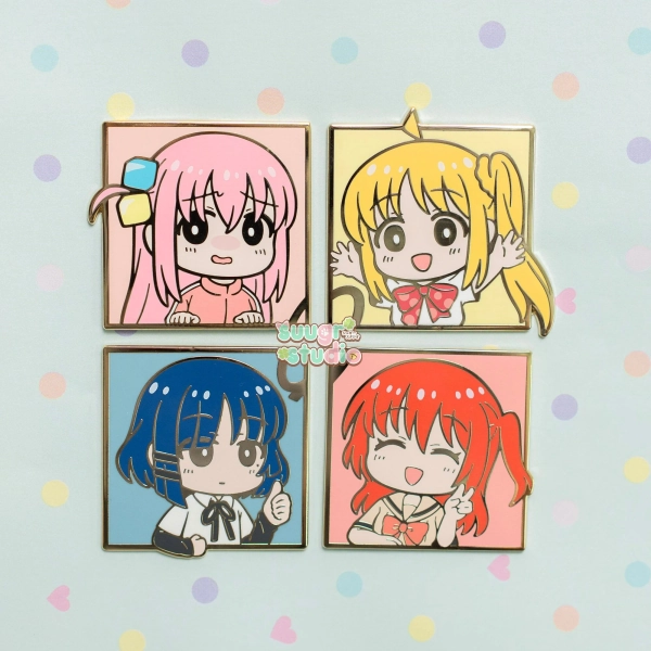 Bocchi and that Band Hard Enamel Pin