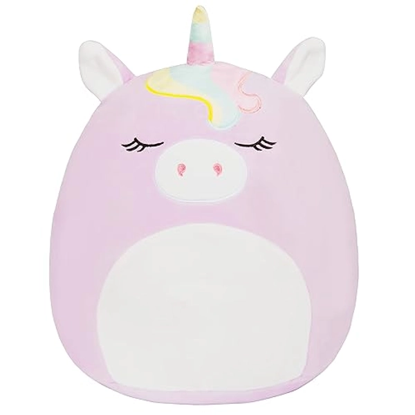Squishmallow Large 16" Silvia The Purple Unicorn - Official Kellytoy Plush - Soft and Squishy Unicorn Stuffed Animal Toy - Great Gift for Kids