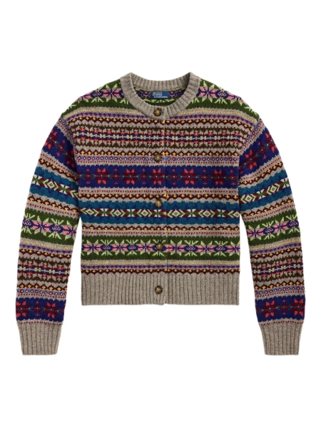 Polo Ralph Lauren fair-isle patterned cardigan | S