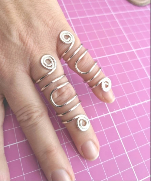 Fashion Splint Style Ring, Support Ring, Any Size, Tarnish Nickel Free, Eco Friendly (UK Seller)