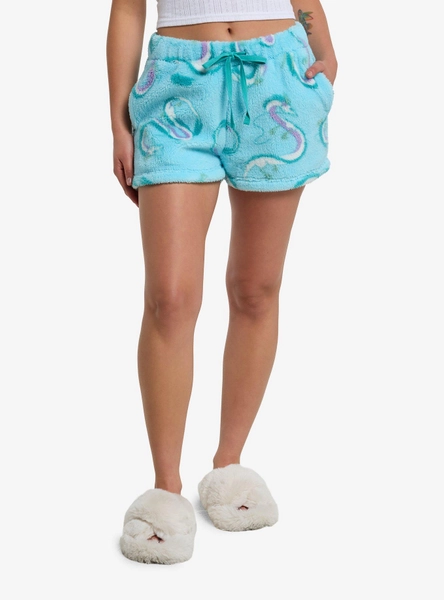 Her Universe Studio Ghibli® Spirited Away Haku Fuzzy Girls Lounge Shorts