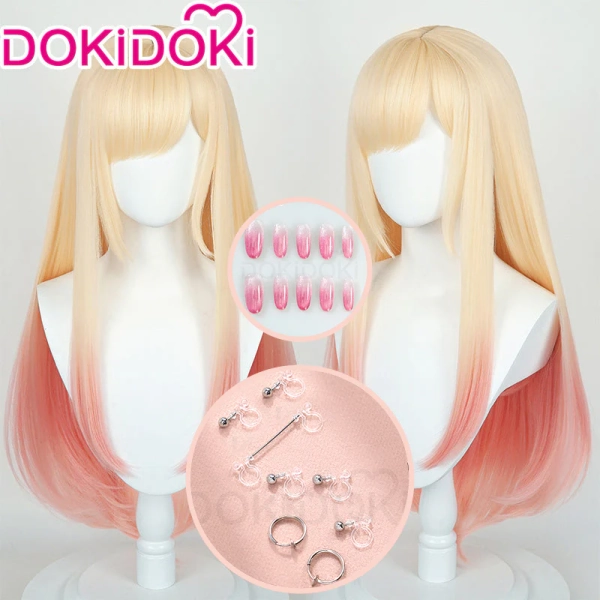 【Ready For Ship】DokiDoki Anime Cosplay Wig Long Golden Gradient