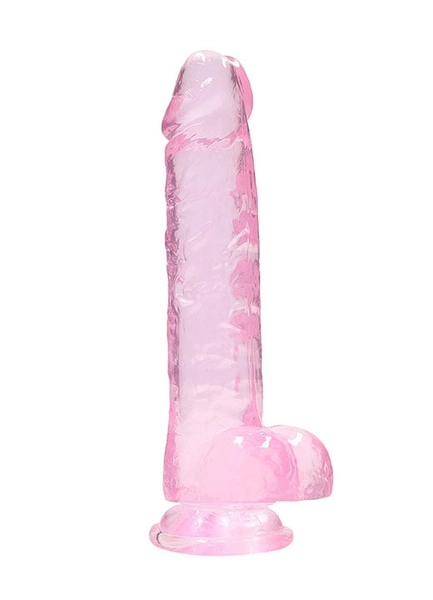 D*ldo med baller rosa 8 inch