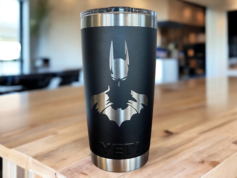 Yeti Laser Engraved Authentic Tumbler - THE DARK KNIGHT