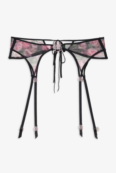 Ciara Garter Belt — Black