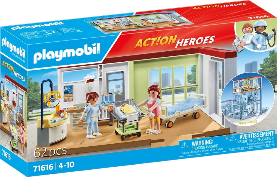 Playmobil Maternité (71616, Playmobil Action Heroes)