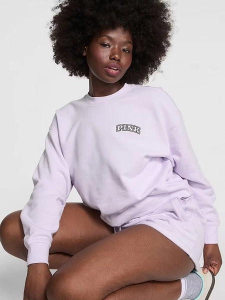 Pulover Ivy Crew, oversized, din material fleece