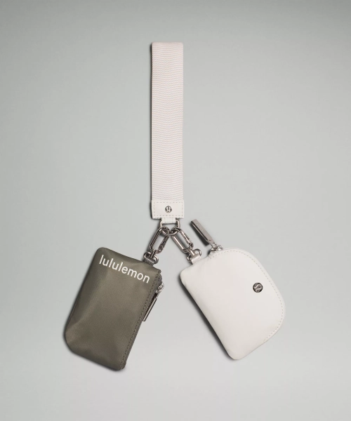 Dual Pouch Wristlet - Grey Sage/White Opal - ONE SIZE
