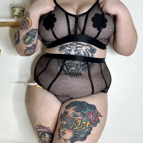 Kitty Fishnet Panties | E (12-14)