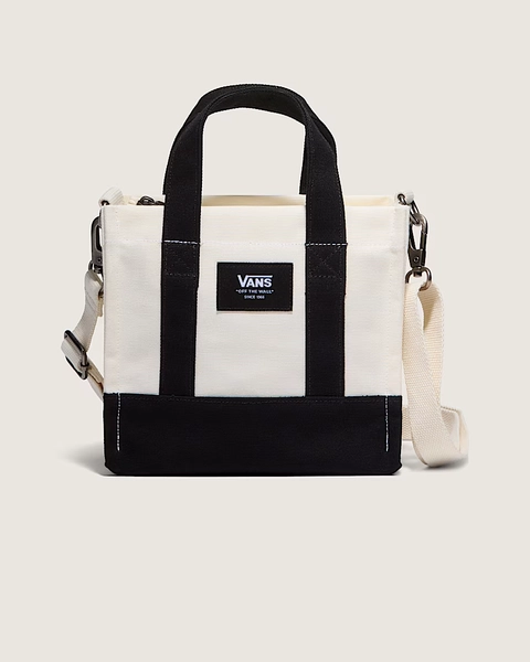 Lil Pergs Tote Bag in Antique White / Black | Vans