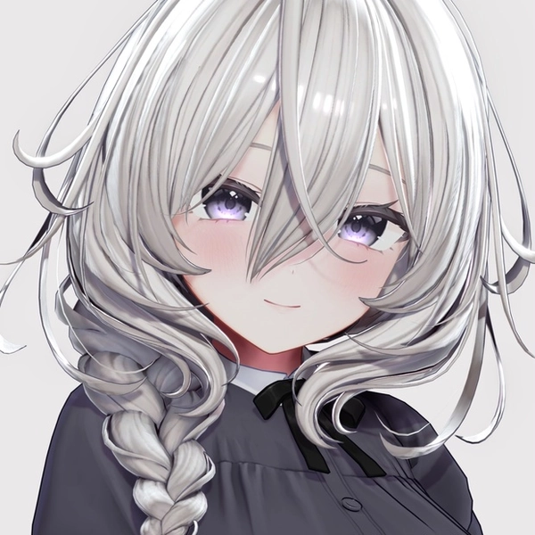 【12アバター対応 VRC Hair】 サイド三つ編み