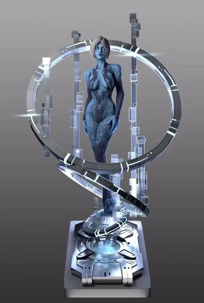 Cortana. 8k. Various Resins. 2000G durable. Self-assembly. Transparent(Clear) Resin. Mixed selection for professional appearance. Halo memo.