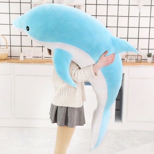 Super Big Dolphin Plushie (3 COLORS, 5 SIZES) - 20" / 50 cm / Sky Blue