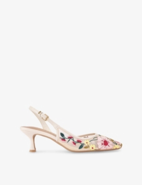 Aria Low 2 Embrodiered Mesh Woven Heeled Courts