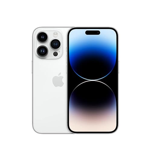 Apple iPhone 14 Pro, 128GB, Silver - Unlocked (Renewed Premium) - 128GB - Sliver
